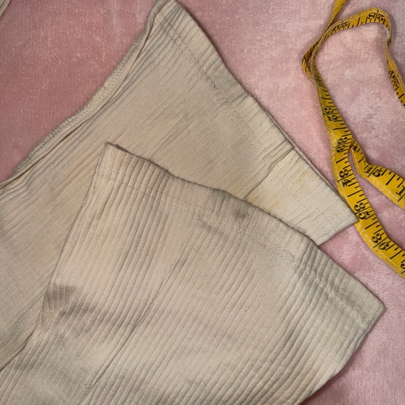 Missguided Cream Ribbed Ensemble - Picture 2 of 4